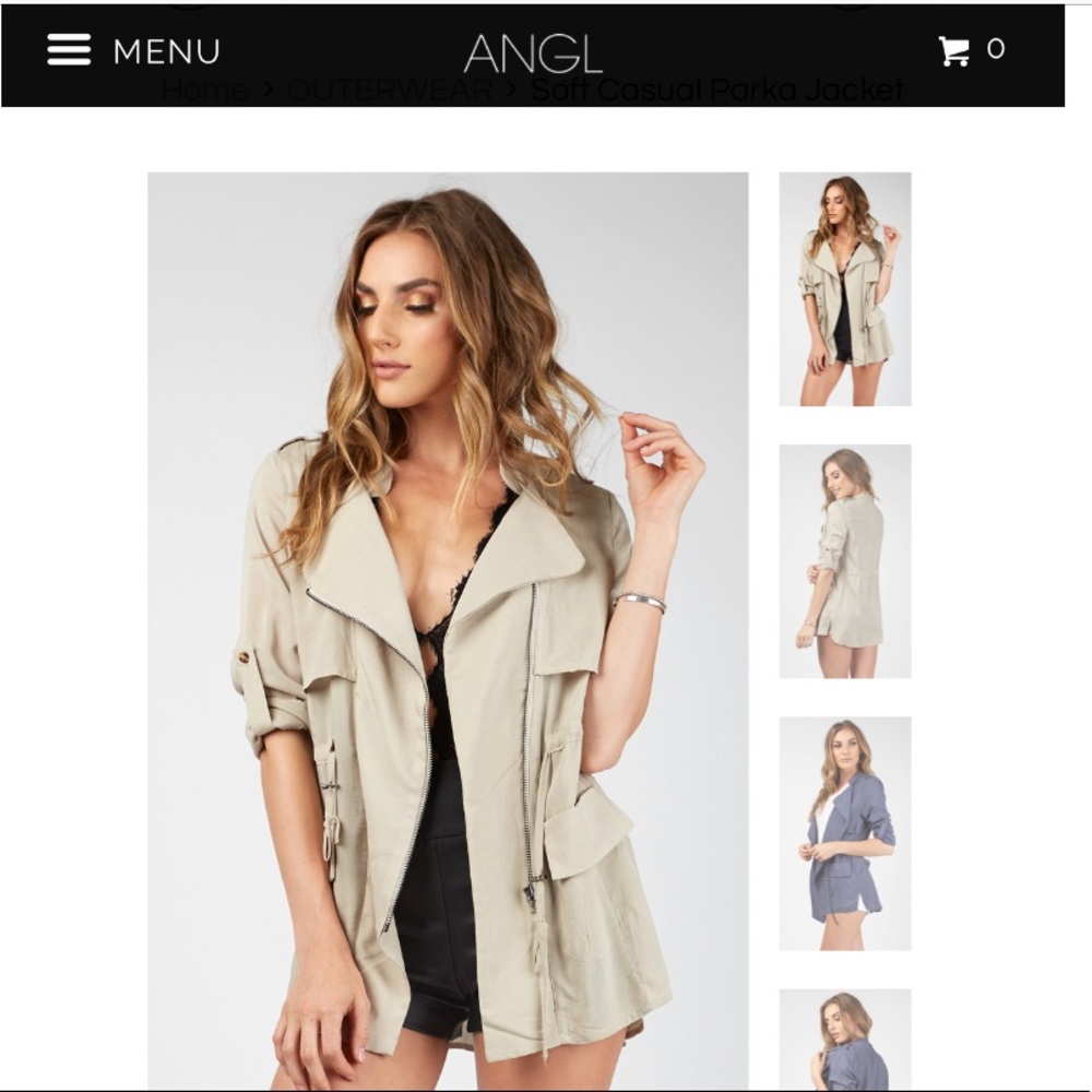 SOFT CASUAL PARKA JACKET || ANGL